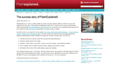 Desktop Screenshot of flashexplained.com