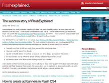 Tablet Screenshot of flashexplained.com